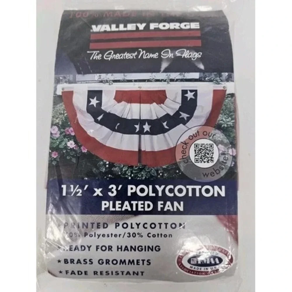 Valley forge Flag Pleated 18